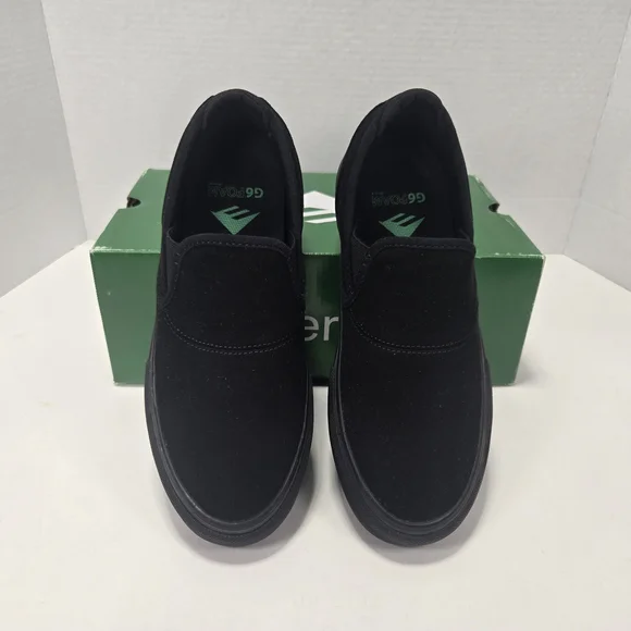 Emerica Wino G6 Slip-on Black Slip-On Sneakers Men's Size 6.5 Women's Size 8 - Picture 4 of 13